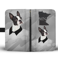 Boston Terrier Print Wallet Case-Free Shipping-MN State - Deruj.com