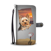 Lovely Yorkshire Terrier Print Wallet Case-Free Shipping- IN State - Deruj.com