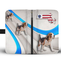 Beagle Dog Print Wallet Case-Free Shipping-MA State - Deruj.com