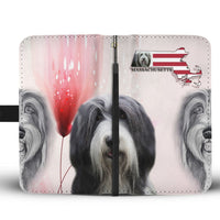 Bearded Collie Print Wallet Case-Free Shipping-MA State - Deruj.com