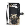 Pug Dog Print Wallet Case-Free Shipping-MA State - Deruj.com