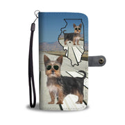 Yorkshire Terrier Print Wallet Case-Free Shipping-IL State - Deruj.com