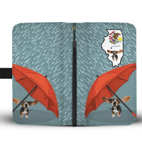 Cute Basset Hound Print Wallet Case-Free Shipping-IL State - Deruj.com