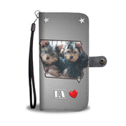Lovely Yorkshire Terrier Print Wallet Case-Free Shipping- IA State - Deruj.com