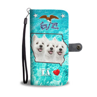 West Highland White Terrier Print Wallet Case-Free Shipping-IA State - Deruj.com