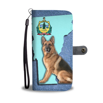 German Shepherd Dog Print Wallet Case-Free Shipping-VT State - Deruj.com