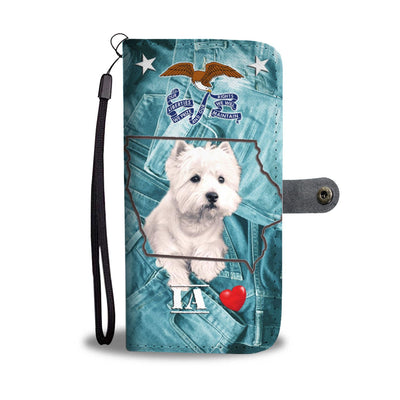 Cute West Highland White Terrier Print Wallet Case-Free Shipping-IA State - Deruj.com