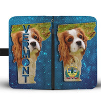 Cavalier King Charles Spaniel Dog Print Wallet Case-Free Shipping-VT State - Deruj.com
