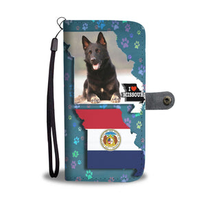 German Shepherd Dog Print Wallet Case-Free Shipping-MO State - Deruj.com