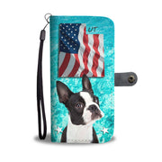 Cute Boston Terrier Print Wallet Case- Free Shipping-UT State - Deruj.com