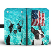 Cute Boston Terrier Print Wallet Case- Free Shipping-UT State - Deruj.com