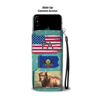 Dachshund Dog Print Wallet Case-Free Shipping-PA State - Deruj.com