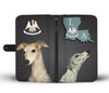 Whippet Dog Print Wallet Case-Free Shipping-LA State - Deruj.com