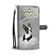 Boston Terrier Print Wallet Case-Free Shipping-CT State - Deruj.com