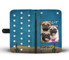 Cute Pug Dog Print Wallet Case- Free Shipping-UT State - Deruj.com