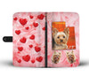 Yorkshire Terrier On Pink Print Wallet Case-Free Shipping-UT State - Deruj.com
