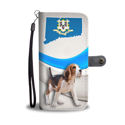 Amazing Beagle Print Wallet Case-Free Shipping-CT State - Deruj.com