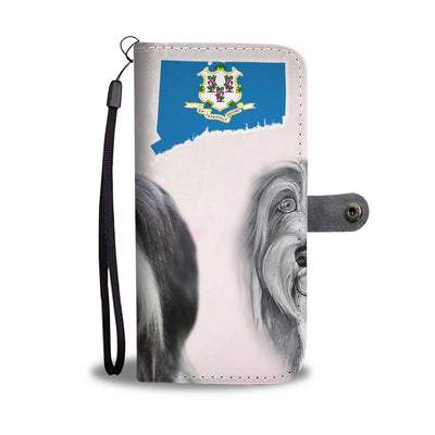 Bearded Collie Print Wallet Case-Free Shipping-CT State - Deruj.com