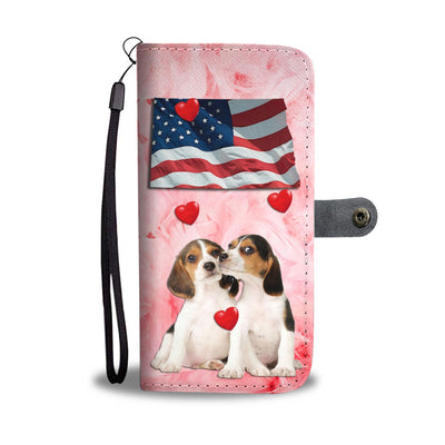 Cute Beagle Dog Print Wallet Case-Free Shipping-ND State - Deruj.com