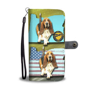 Cute Basset Hound Print Wallet Case-Free Shipping-OR State - Deruj.com