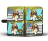 Cute Basset Hound Print Wallet Case-Free Shipping-OR State - Deruj.com