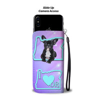 Cute French Bulldog Print Wallet Case-Free Shipping-OR State - Deruj.com