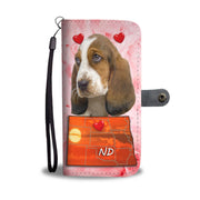 Lovely Basset Hound Print Wallet Case-Free Shipping-ND State - Deruj.com