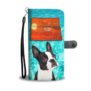 Boston Terrier Print Wallet Case- Free Shipping-ND State - Deruj.com