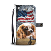 Cute Cavalier King Charles Spaniel Print Wallet Case- Free Shipping-ND State - Deruj.com