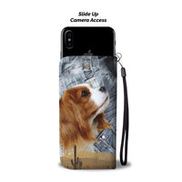 Cute Cavalier King Charles Spaniel Print Wallet Case- Free Shipping-ND State - Deruj.com