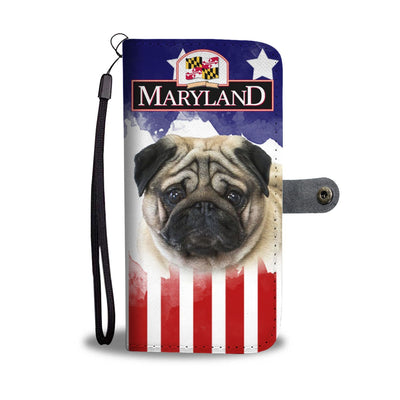 Cute Pug Print Wallet Case-Free Shipping-MD State - Deruj.com