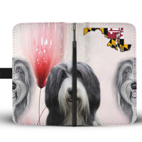 Bearded Collie Print Wallet Case-Free Shipping-MD State - Deruj.com