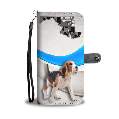 Cute Beagle Print Wallet Case-Free Shipping-MD State - Deruj.com