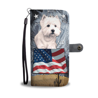 West Highland White Terrier Print Wallet Case-Free Shipping-ND State - Deruj.com