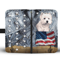 West Highland White Terrier Print Wallet Case-Free Shipping-ND State - Deruj.com