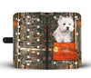 Cute Westie Print Wallet Case-Free Shipping-ND State - Deruj.com