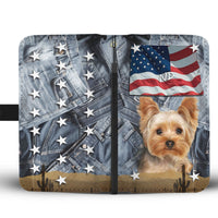 Cute Yorkshire Terrier Print Wallet Case-Free Shipping-ND State - Deruj.com