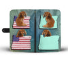 Dachshund Dog Print Wallet Case-Free Shipping-OR State - Deruj.com