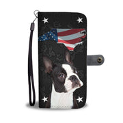 Boston Terrier Print Wallet Case- Free Shipping-NC State - Deruj.com