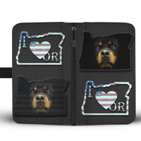 Rottweiler Dog Print Wallet Case-Free Shipping-OR State - Deruj.com