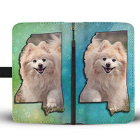 Cute Pomeranian Dog Print Wallet Case-Free Shipping-MS State - Deruj.com
