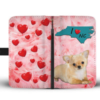 Cute Chihuahua Print Wallet Case- Free Shipping-NC State - Deruj.com