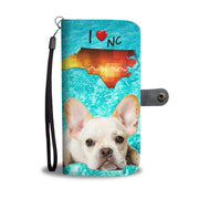 Lovely French Bulldog Print Wallet Case-Free Shipping- NC State - Deruj.com