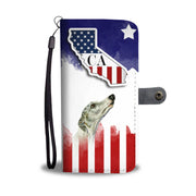 Whippet Print Wallet Case-Free Shipping-CA State - Deruj.com