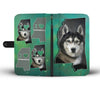 Siberian Husky Print Wallet Case-Free Shipping-MS State - Deruj.com