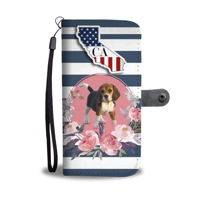 Cute Beagle Print Wallet Case-Free Shipping-CA State - Deruj.com