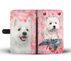 Cute West Highland White Terrier Print Wallet Case-Free Shipping-NC State - Deruj.com