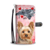 Yorkshire Terrier On Pink Print Wallet Case-Free Shipping-NC State - Deruj.com