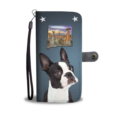 Boston Terrier Print Wallet Case- Free Shipping-NM State - Deruj.com
