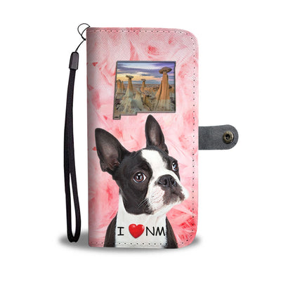 Lovely Boston Terrier Print Wallet Case-Free Shipping-NM State - Deruj.com